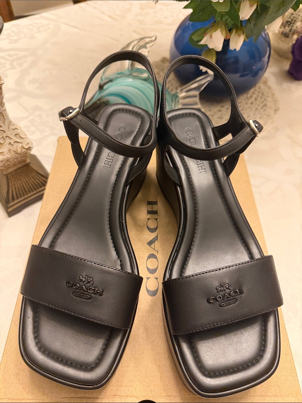 NWT Coach Nappa Leather Sandals